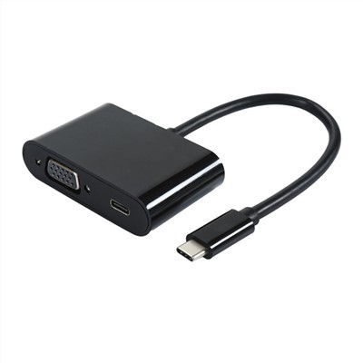 USB 3.1 tipa C v VGA s polnilnim adapterskim kablom tipa C