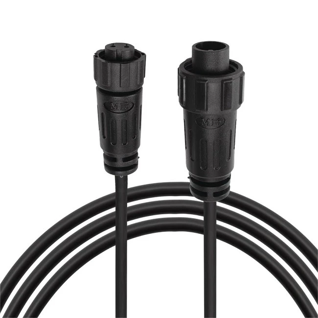 Vodoodporen kabel IP67 z M16 2-jedrnim moškim in ženskim