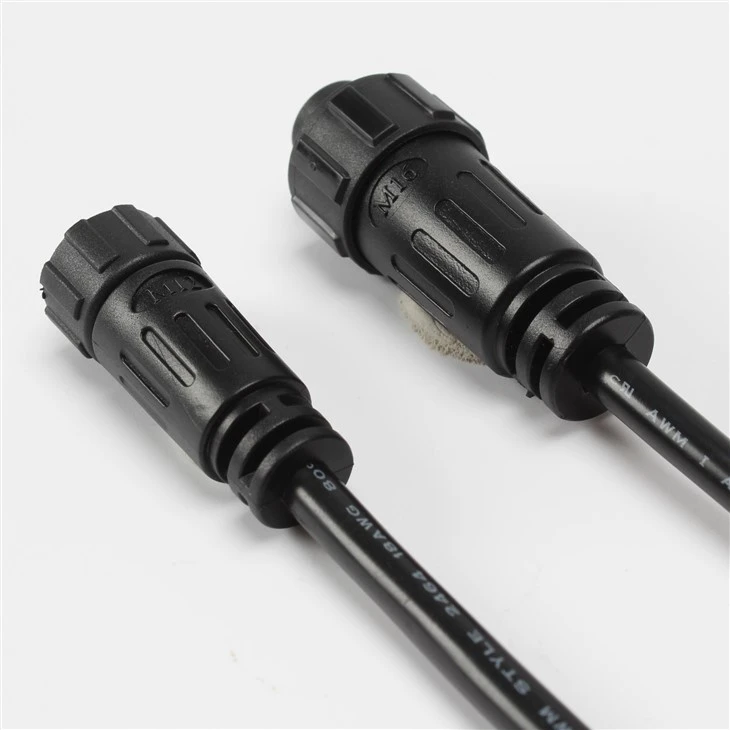 Custom M16 2-core Male To Female IP67 Waterproof Cable