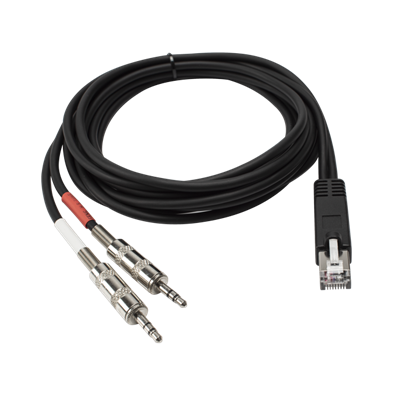 Dvojni 3,5 mm stereo moški na Rj45 moški kabel